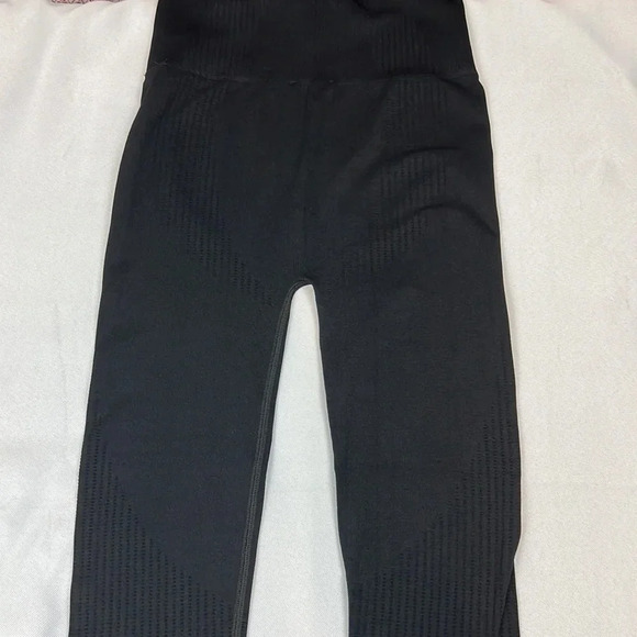 Nasty Gal Collection Black Seamless Ribbed High Rise Legging Size US 10 - Picture 6 of 11